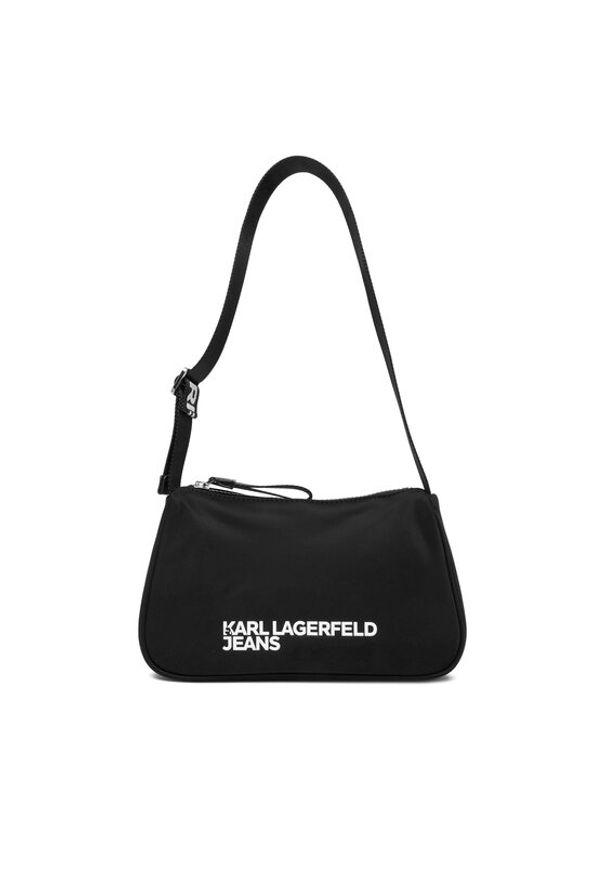 Karl Lagerfeld Jeans Torebka A3W30350 Czarny. Kolor: czarny. Materiał: skórzane