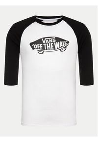 Vans Longsleeve Raglan Athletic VN000XXMYB21 Biały Slim Fit. Kolor: biały. Materiał: bawełna. Długość rękawa: długi rękaw #4