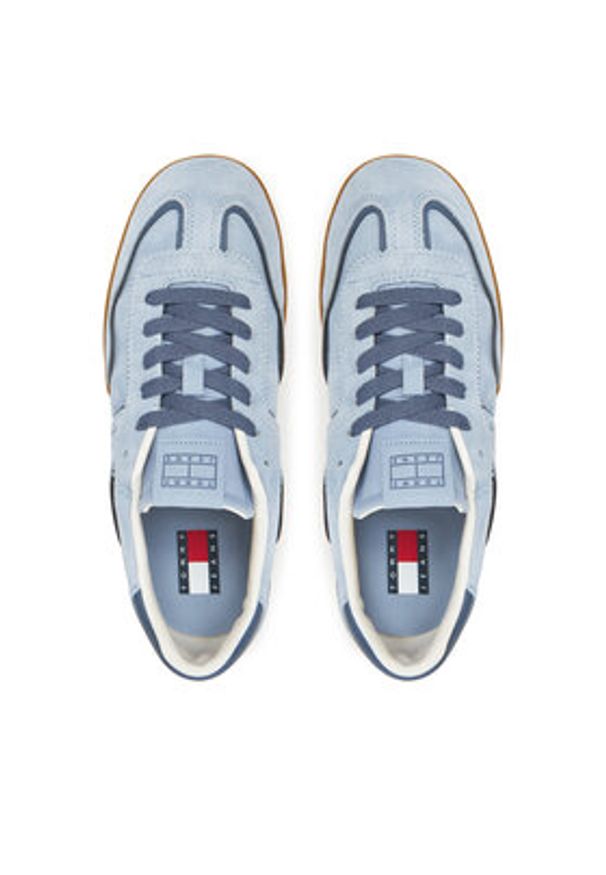 Tommy Jeans Sneakersy The Greenwich EN0EN02806 Błękitny. Kolor: niebieski. Materiał: skóra, zamsz