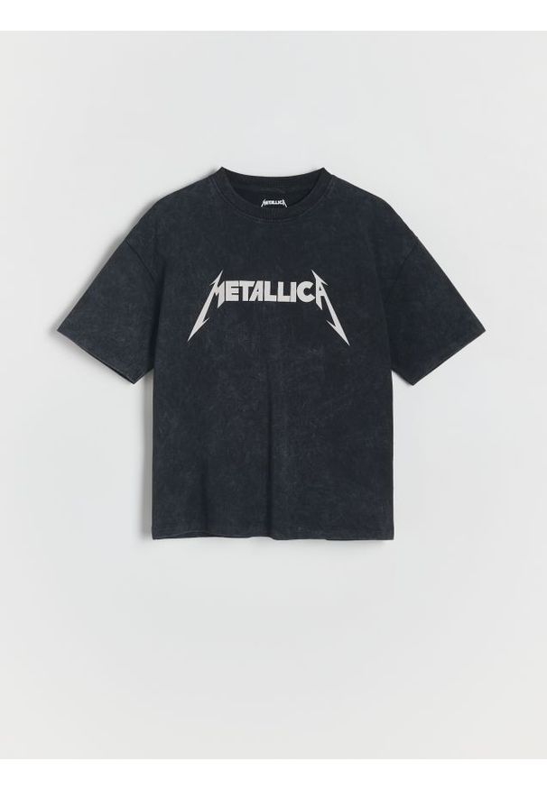 Reserved - Bawełniany t-shirt Metallica - czarny. Kolor: czarny. Materiał: bawełna