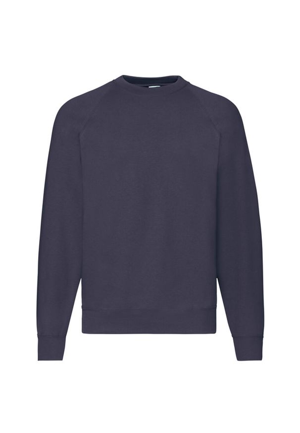 FRUIT OF THE LOOM - Klasyczna Bluza Raglanowa Unisex Dla Dorosłych. Kolor: niebieski. Długość rękawa: raglanowy rękaw