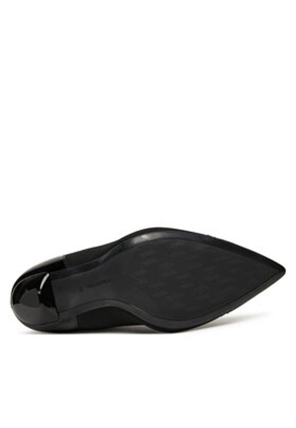 Karl Lagerfeld - KARL LAGERFELD Botki Pandara KL31357 Czarny. Kolor: czarny. Materiał: materiał