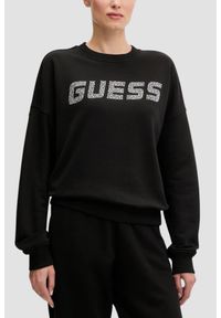 Guess - GUESS Czarna damska bluza Primula. Kolor: czarny