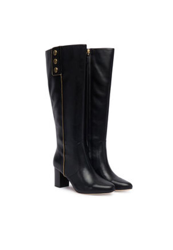 Lauren Ralph Lauren - LAUREN RALPH LAUREN Kozaki 802980067001 Czarny. Kolor: czarny. Materiał: skóra