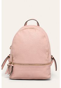 ANSWEAR - Answear - Plecak. Kolor: różowy. Materiał: materiał, skóra ekologiczna. Wzór: gładki #1