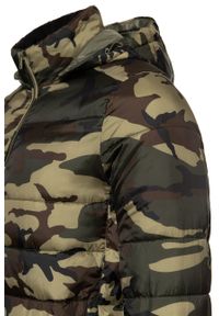 Wrangler - KURTKA ZIMOWA WRANGLER PUFFER JACKET CAMOUFLAGE W4725X4X3. Materiał: polar, puch. Wzór: moro. Sezon: zima #4