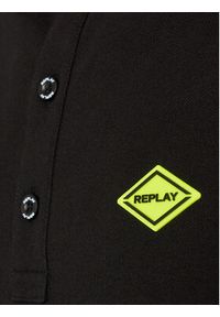 Replay Polo M3540A.000.20623 Czarny Regular Fit. Typ kołnierza: polo. Kolor: czarny. Materiał: bawełna #3