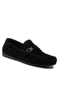 Calvin Klein Mokasyny Driving Shoe Bold Logo HM0HM01448 Czarny. Kolor: czarny