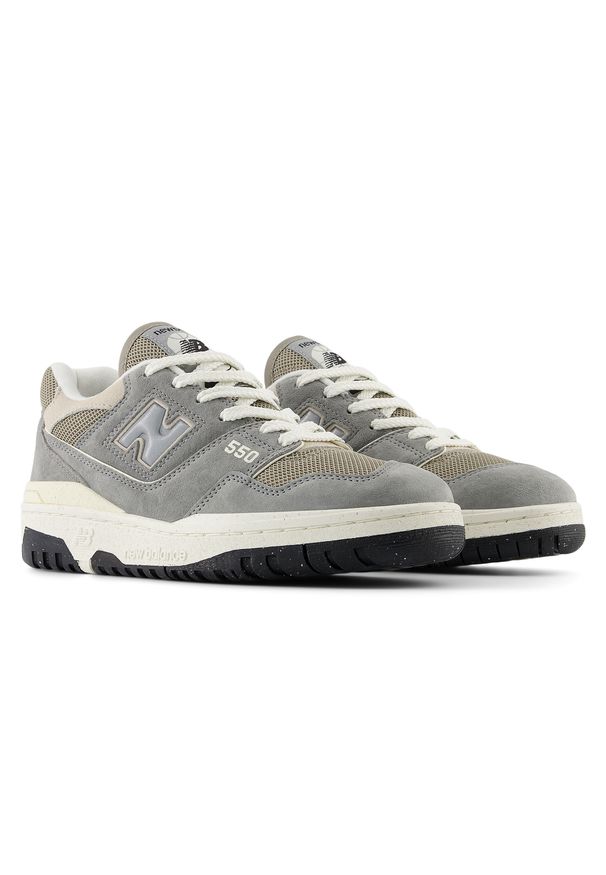 Buty damskie New Balance BBW550HA – szare. Kolor: szary. Materiał: zamsz. Szerokość cholewki: normalna