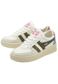 Sneakersy damskie Gola Grandslam Trident. Kolor: wielokolorowy, biały, zielony. Sport: tenis #2