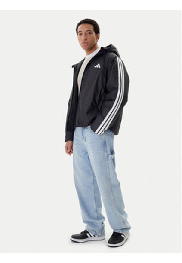 Adidas - adidas Kurtka zimowa Essentials Climawarm 3-Stripes JM4042 Czarny Regular Fit. Kolor: czarny. Materiał: syntetyk. Sezon: zima