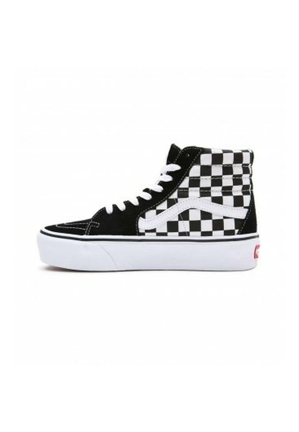 Damskie trampki na co dzień Vans UA SK8-Hi Platform 2.0 VN0A3TKNQXH1 Czarny. Okazja: na co dzień. Zapięcie: sznurówki. Kolor: wielokolorowy, biały, czarny. Materiał: guma, skóra. Szerokość cholewki: normalna. Obcas: na platformie. Model: Vans SK8. Sport: turystyka piesza