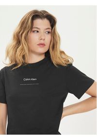Calvin Klein T-Shirt Multi Logo K20K207215 Czarny Regular Fit. Kolor: czarny. Materiał: bawełna #2