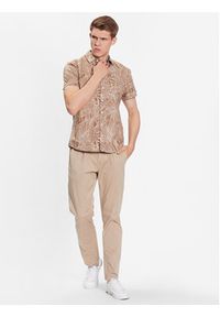 Blend Koszula 20715455 Brązowy Regular Fit. Kolor: brązowy. Materiał: bawełna #4
