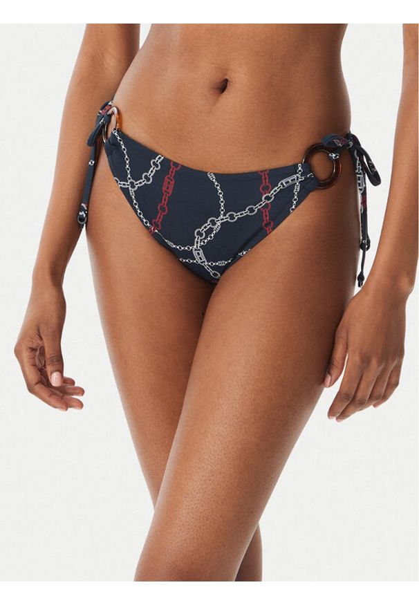 TOMMY HILFIGER - Tommy Hilfiger Dół od bikini UW0UW06395 Granatowy. Kolor: niebieski. Materiał: syntetyk