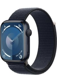 APPLE - Smartwatch Apple Watch 9 45mm GPS Midnight Alu Sport Loop Granatowy (MR9C3QP/A). Rodzaj zegarka: smartwatch. Kolor: niebieski. Styl: sportowy #1