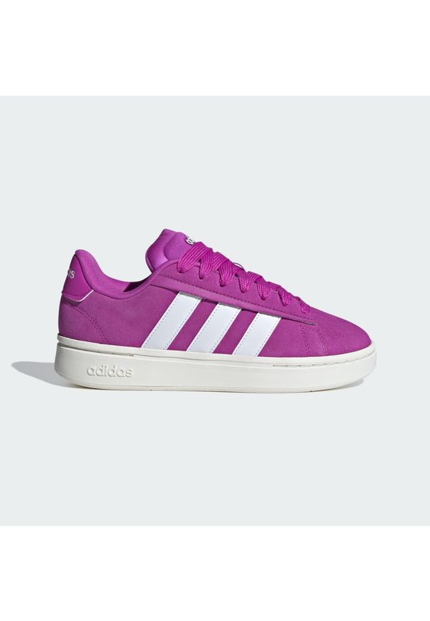 Adidas - Buty Grand Court Alpha. Kolor: wielokolorowy, fioletowy, biały. Styl: elegancki, sportowy