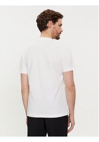 Karl Lagerfeld - KARL LAGERFELD T-Shirt 755423 542241 Biały Regular Fit. Typ kołnierza: dekolt w karo. Kolor: biały. Materiał: bawełna