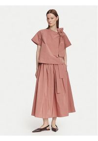 Weekend Max Mara Spódnica midi Alpaca 2625106041 Brązowy Regular Fit. Kolor: brązowy. Materiał: bawełna #3