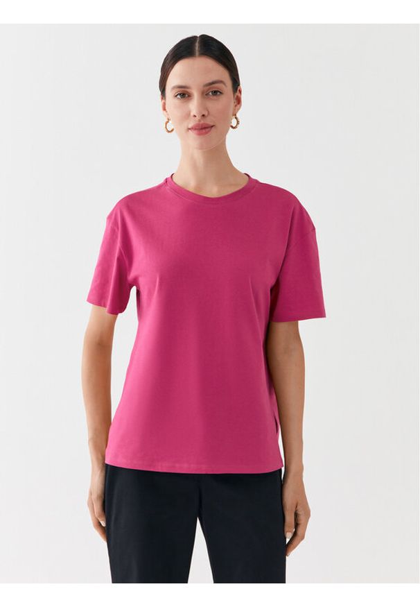 United Colors of Benetton - United Colors Of Benetton T-Shirt 3096D102O Różowy Regular Fit. Kolor: różowy. Materiał: bawełna