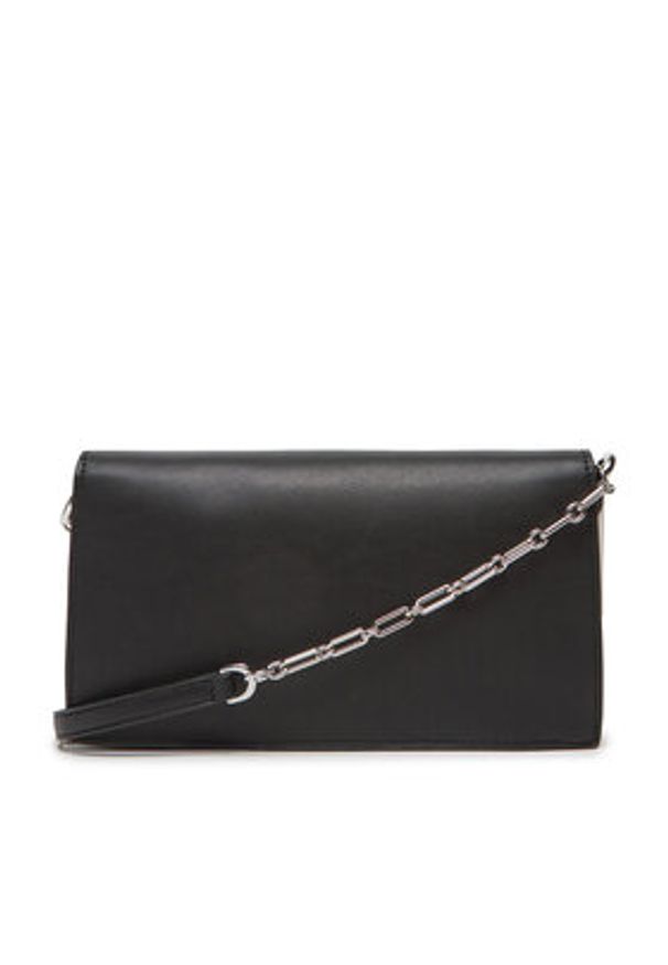 Calvin Klein Torebka Re-Lock Mini Conv LV04F3103G Czarny. Kolor: czarny. Materiał: skórzane