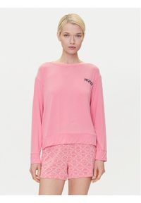 Hugo - HUGO Koszulka piżamowa Unite 50490706 Różowy Relaxed Fit. Kolor: różowy. Materiał: wiskoza