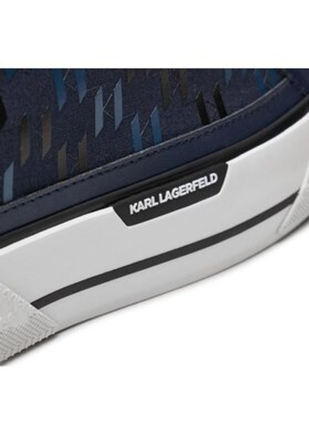 Karl Lagerfeld - KARL LAGERFELD Trampki KL50454 Granatowy. Kolor: niebieski. Materiał: materiał