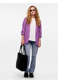 Pieces Marynarka Bosella 17090996 Fioletowy Regular Fit. Kolor: fioletowy. Materiał: syntetyk #3