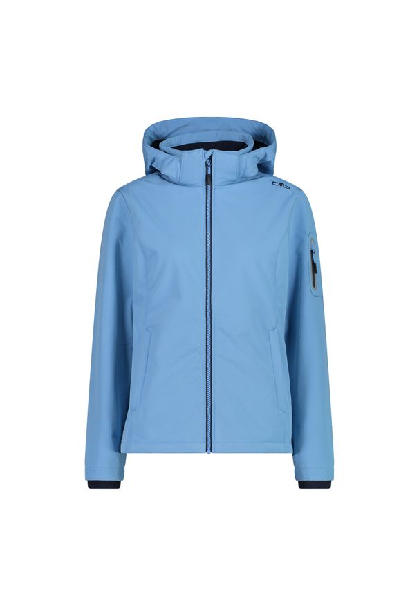 Kurtka damska turystyczna CMP 39A5006. Kolor: niebieski. Materiał: softshell. Sport: turystyka piesza