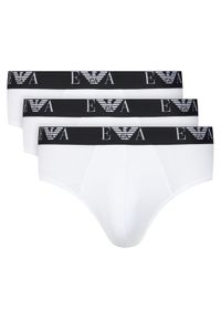 Emporio Armani Underwear Komplet 3 par slipów EM000258 AF14131 M0066 Biały. Kolor: biały. Materiał: bawełna