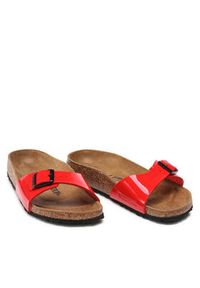 Birkenstock Klapki Madrid Bs 1019460 Czerwony. Kolor: czerwony. Materiał: skóra #7