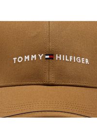 TOMMY HILFIGER - Tommy Hilfiger Czapka z daszkiem Th Skyline Cap AM0AM11494 Beżowy. Kolor: beżowy. Materiał: bawełna