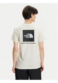 The North Face T-Shirt Redbox NF0A87NK Écru Relaxed Fit. Materiał: bawełna #7