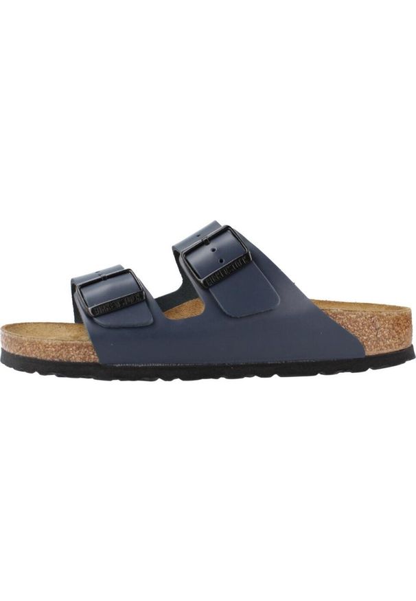 Klapki męskie Birkenstock Arizona. Zapięcie: bez zapięcia. Kolor: wielokolorowy, niebieski. Materiał: materiał, syntetyk