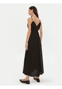 TwinSet - TWINSET Sukienka letnia 241TT2021 Czarny Regular Fit. Kolor: czarny. Materiał: bawełna. Sezon: lato #6