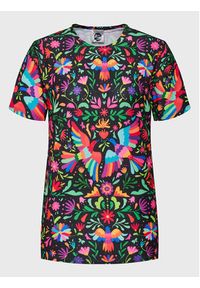 Mr. GUGU & Miss GO T-Shirt Unisex Black Mexican Folk Kolorowy Regular Fit. Materiał: syntetyk. Wzór: kolorowy