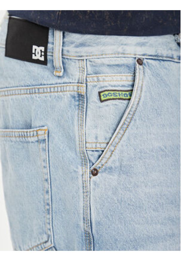 DC Szorty jeansowe Carpenter ADYDS03022 Błękitny Baggy Fit. Kolor: niebieski. Materiał: bawełna