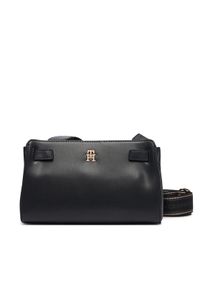 TOMMY HILFIGER - Tommy Hilfiger Torebka Th Joy Crossover AW0AW19065 Czarny. Kolor: czarny. Materiał: skórzane #1