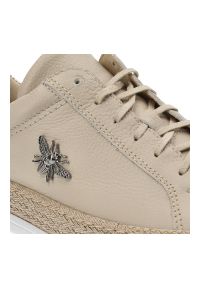 Beżowe Półbuty Armodo Modne Obuwie Damskie. Okazja: na co dzień. Kolor: beżowy. Materiał: skóra. Obcas: na obcasie. Wysokość obcasa: niski #3