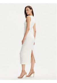 ViCOLO Sukienka codzienna TB0109 Écru Slim Fit. Okazja: na co dzień. Materiał: syntetyk. Typ sukienki: proste. Styl: casual #5