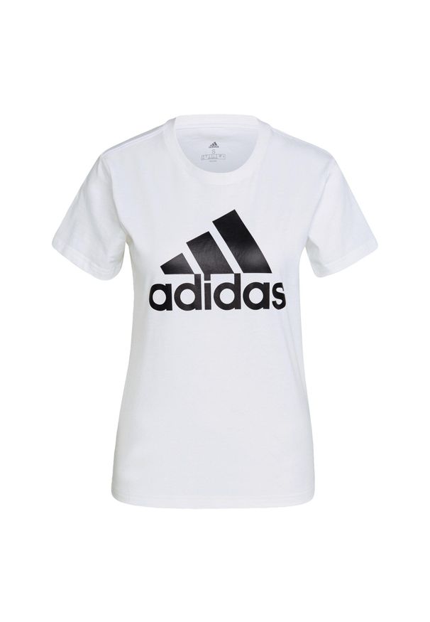 Adidas - LOUNGEWEAR Essentials Logo Tee. Kolor: biały, wielokolorowy, czarny