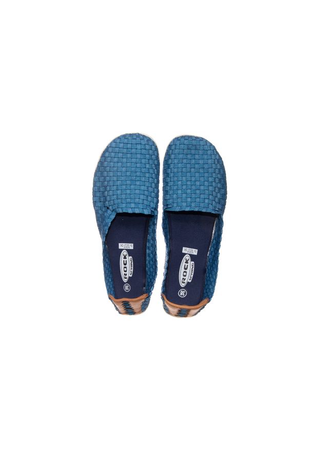 Półbuty Rock Free Spirit Navy T Smoke Leather Counter, Niebieski, Materiał. Kolor: niebieski. Materiał: tkanina. Szerokość cholewki: normalna. Sezon: lato, wiosna. Styl: rockowy