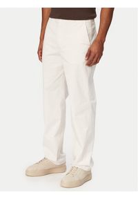 Calvin Klein Jeans Chinosy 90s LV04RF619G Biały Straight Fit. Kolor: biały. Materiał: bawełna #1
