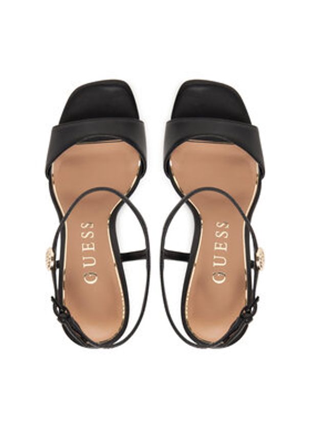 Guess Sandały FLPHEN LEA03 Czarny. Kolor: czarny. Materiał: skóra
