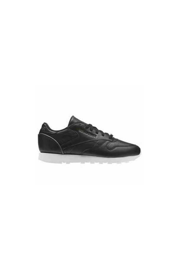 Buty do chodzenia damskie Reebok CL Lthr. Zapięcie: sznurówki. Kolor: wielokolorowy, czarny. Materiał: materiał, skóra, syntetyk. Szerokość cholewki: normalna. Sport: turystyka piesza