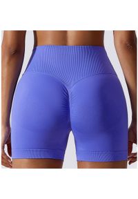 Intica - Szorty sportowe z wysokim stanem odprowadzające wilgoć Rezzan. Stan: podwyższony. Kolor: niebieski. Materiał: tkanina, materiał. Sport: fitness #6