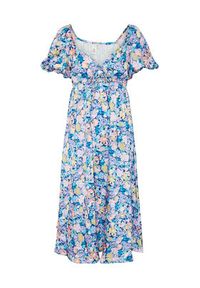 YAS Sukienka codzienna 26029641 Niebieski Regular Fit. Okazja: na co dzień. Kolor: niebieski. Materiał: syntetyk. Typ sukienki: proste. Styl: casual #4
