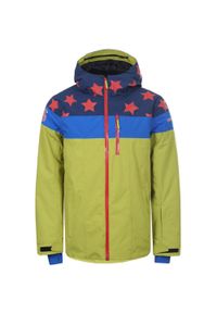 ICEPEAK - Damska wodoodporna i oddychająca kurtka narciarska IcePeak. Kolor: fioletowy, niebieski, wielokolorowy, zielony. Sezon: zima. Sport: narciarstwo #1