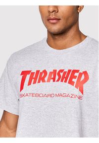 Thrasher T-Shirt Skatemag Szary Regular Fit. Kolor: szary. Materiał: bawełna #4
