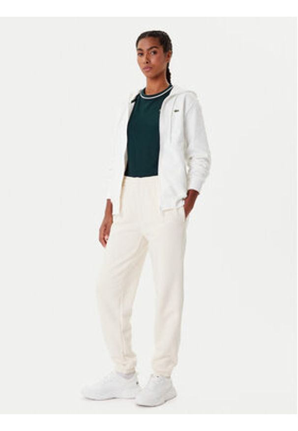 Lacoste Bluza SF5256 Écru Regular Fit. Materiał: bawełna